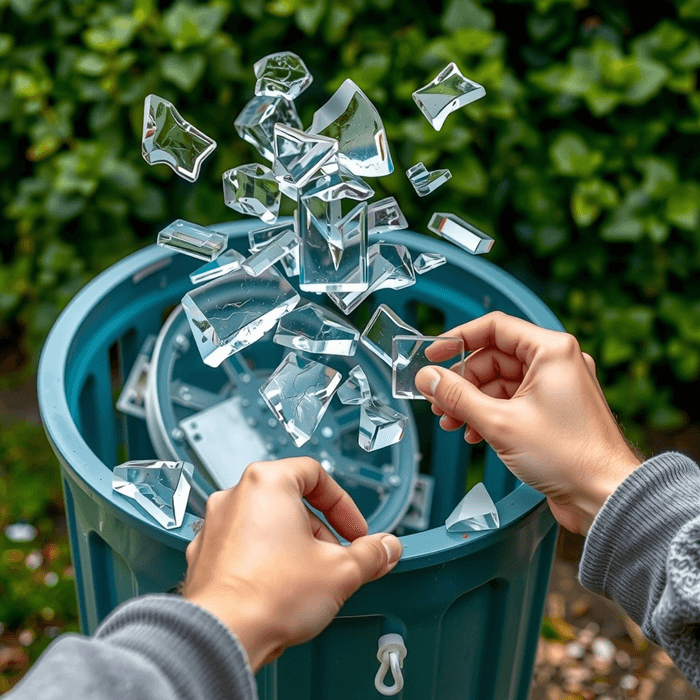 깨진 유리 버리는법