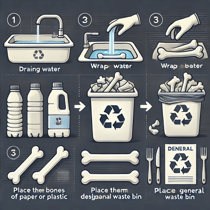 사골뼈 분리수거 과정