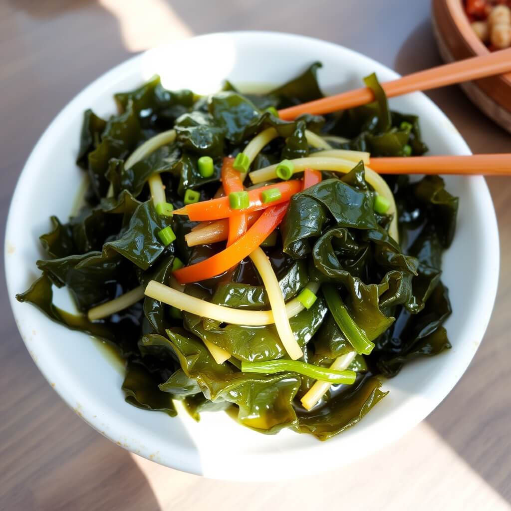 미역 냉채 요리