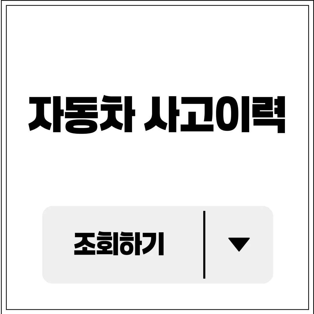 자동차 사고이력 조회 이동 이미지