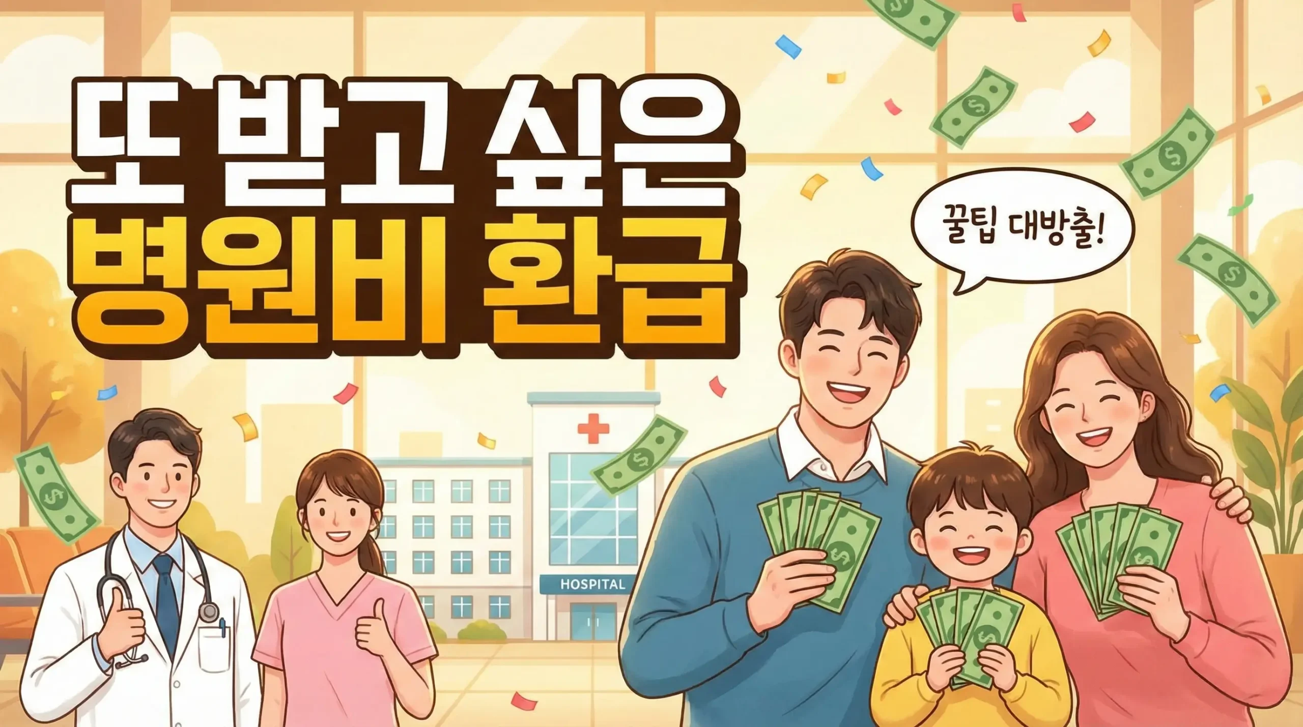 병원비 환급금 조회 및 신청 방법 대표 이미지
