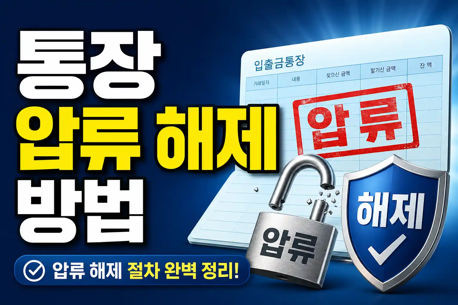 통장 압류 해제 방법 대표이미지