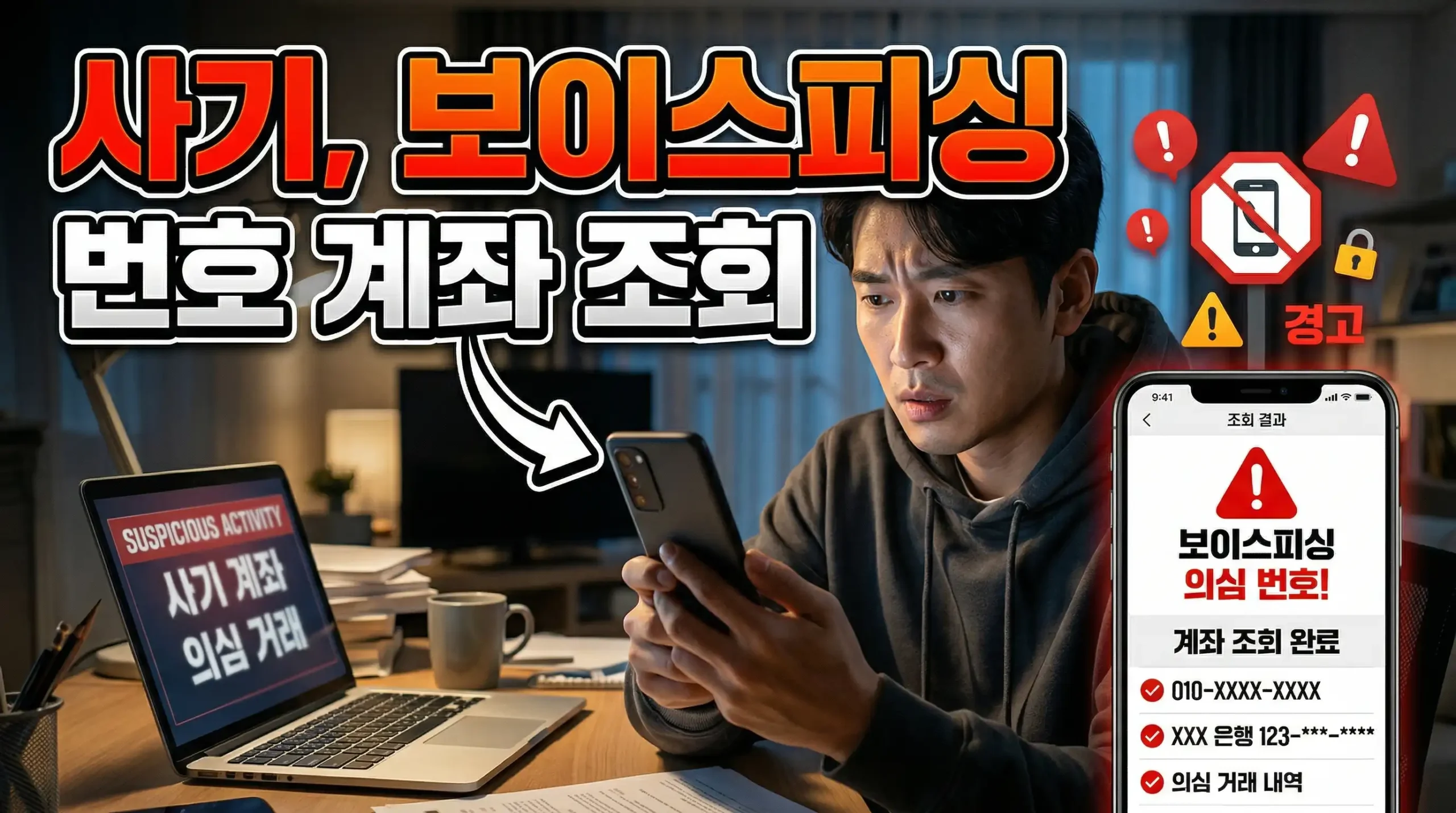 사기 보이스피싱 번호 계좌 조회 가이드 대표이미지