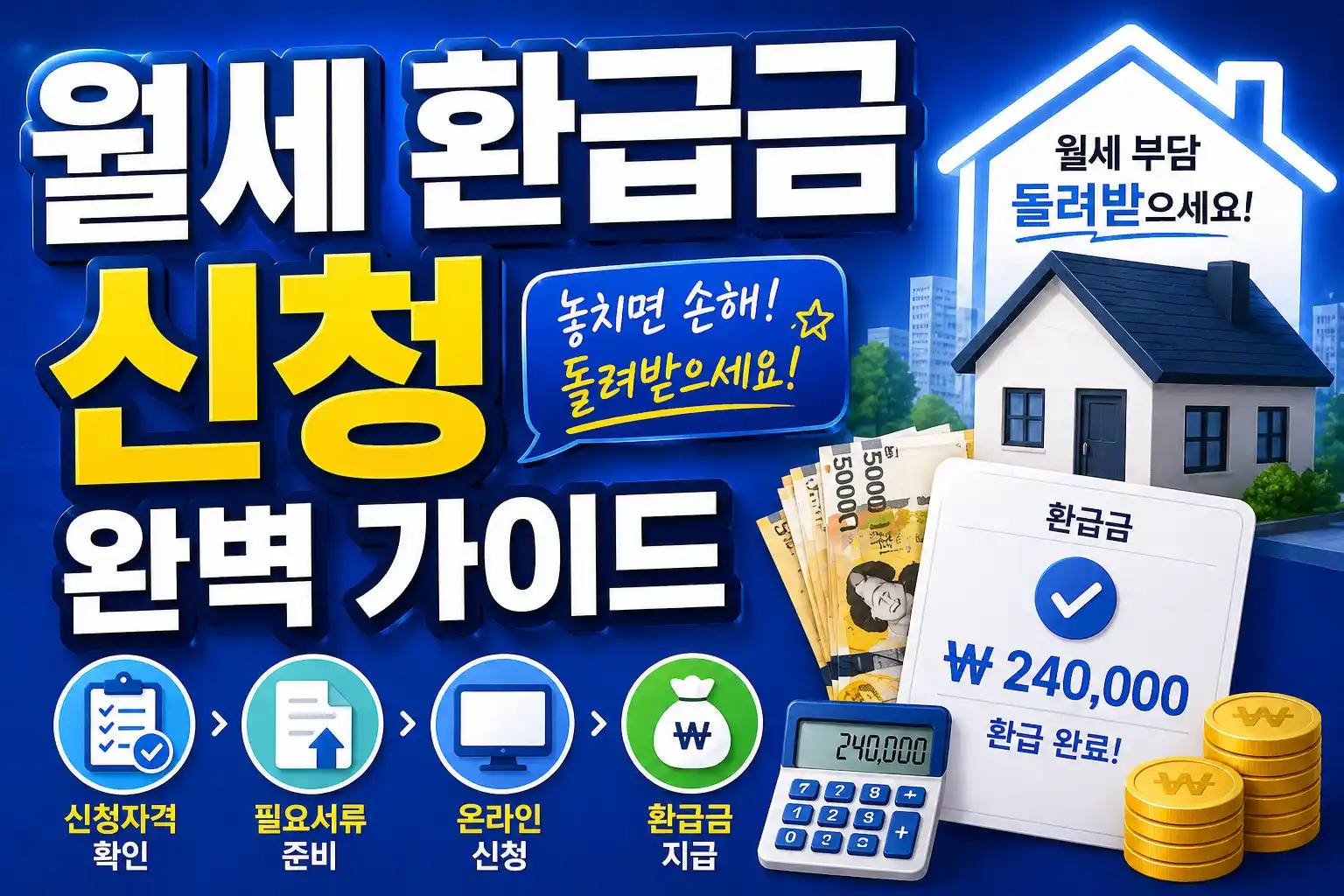 월세 환급금 신청 가이드 배너
