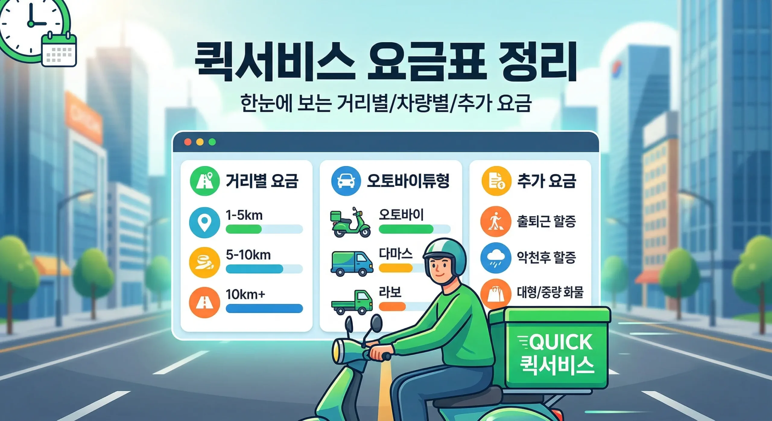 퀵서비스 요금 대표사진
