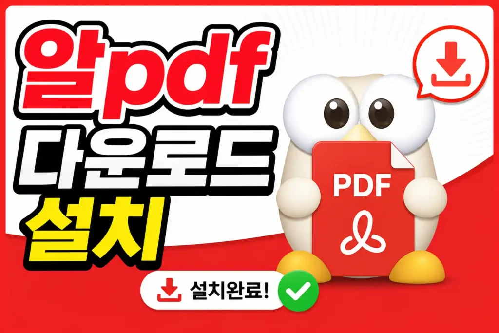 알 pdf 다운로드 설치 가이드 대표이미지