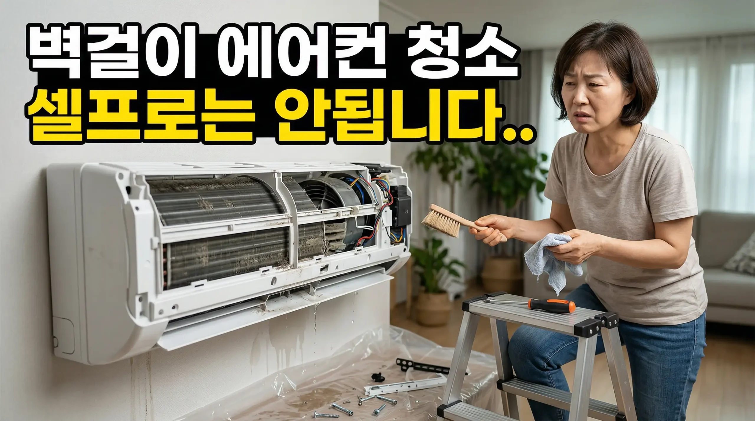 벽걸이 에어컨 청소 비용 대표사진