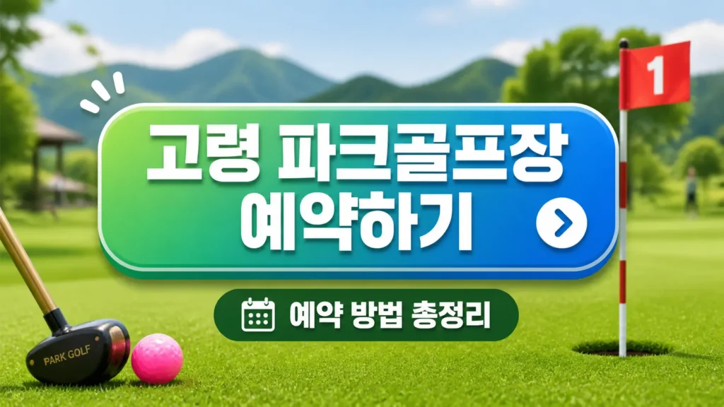 고령 파크골프장 예약 버튼