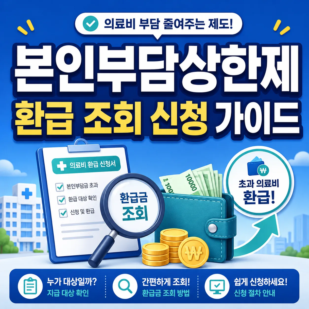본인부담상한제 환급 조회 신청 가이드 배너