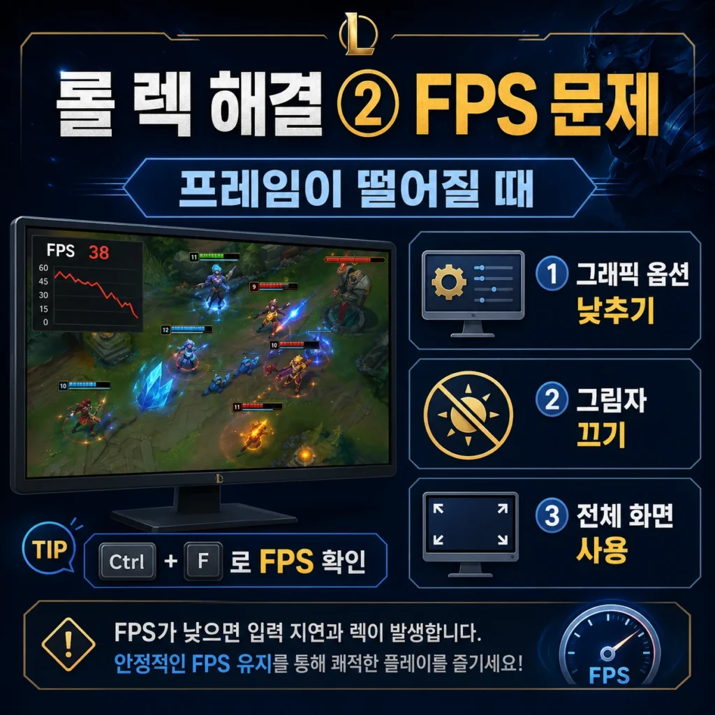 롤 FPS 문제 해결 가이드 배너